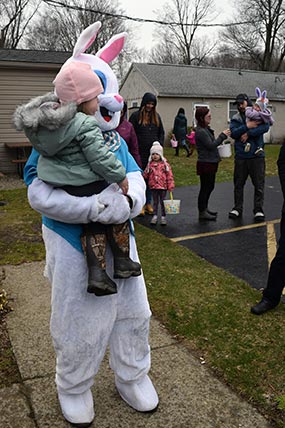 Kids with the Easter Bunny