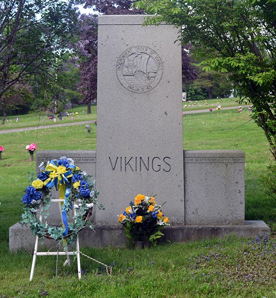 Viking Monument at Sunset Cemetery
